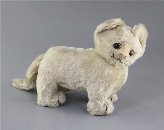 An Einco cat, 1915, height 9in.